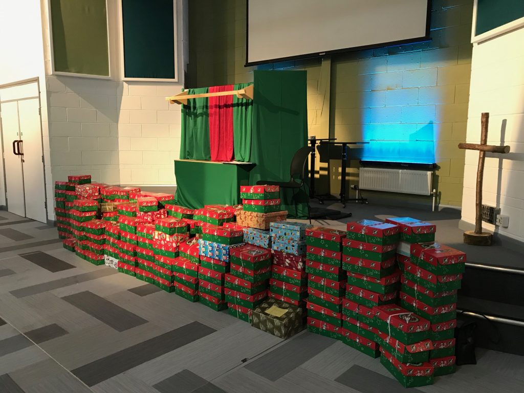 Operation Christmas Child 2018 shoeboxes